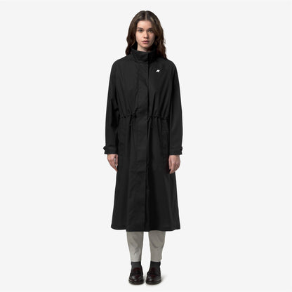 BARBREIN COTTON 3LAYERS AF - Vestes - Long - Femme - Black Pure-Black Pure
