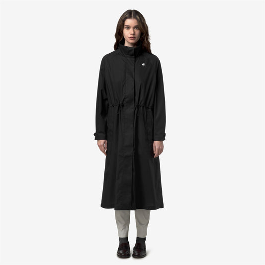 BARBREIN COTTON 3LAYERS AF - Vestes - Long - Femme - Black Pure-Black Pure