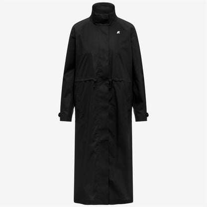 BARBREIN COTTON 3LAYERS AF - Vestes - Long - Femme - Black Pure-Black Pure