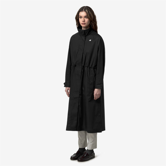 BARBREIN COTTON 3LAYERS AF - Vestes - Long - Femme - Black Pure-Black Pure