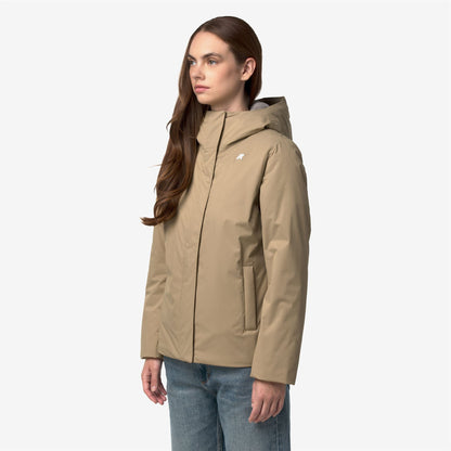 LIL TWILL SOFT BEAVER - Vestes - Court - Femme - Beige Khaki-Grey Warm