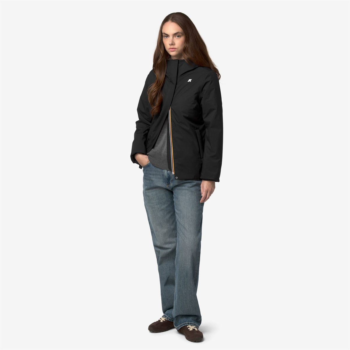 LIL TWILL SOFT BEAVER - Vestes - Court - Femme - Black Pure-Grey Warm
