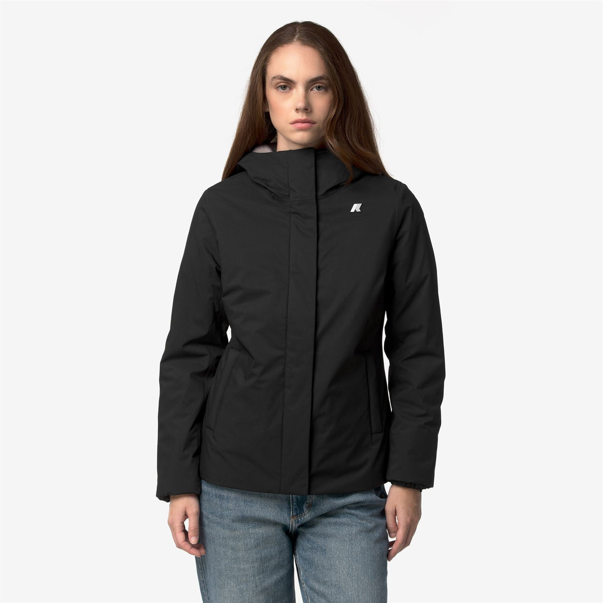 LIL TWILL SOFT BEAVER - Vestes - Court - Femme - Black Pure-Grey Warm