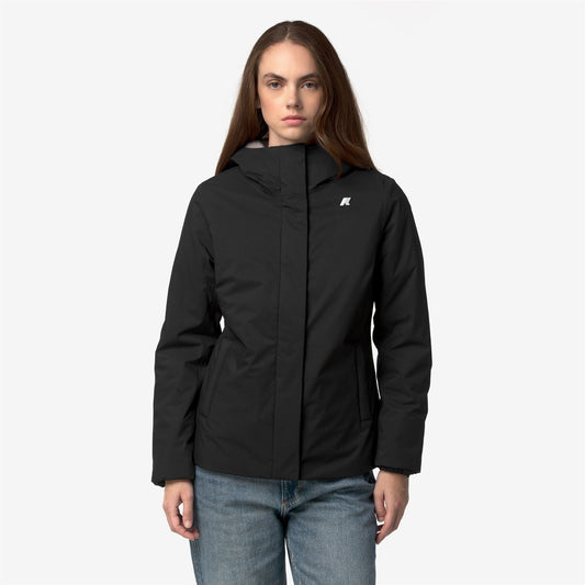 LIL TWILL SOFT BEAVER - Vestes - Court - Femme - Black Pure-Grey Warm