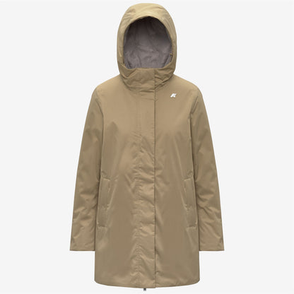 SOPHIE TWILL SOFT BEAVER - Vestes - Longueur 3/4 - Femme - Beige Khaki-Grey Warm