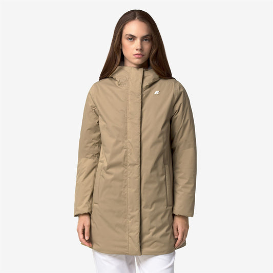 SOPHIE TWILL SOFT BEAVER - Vestes - Longueur 3/4 - Femme - Beige Khaki-Grey Warm