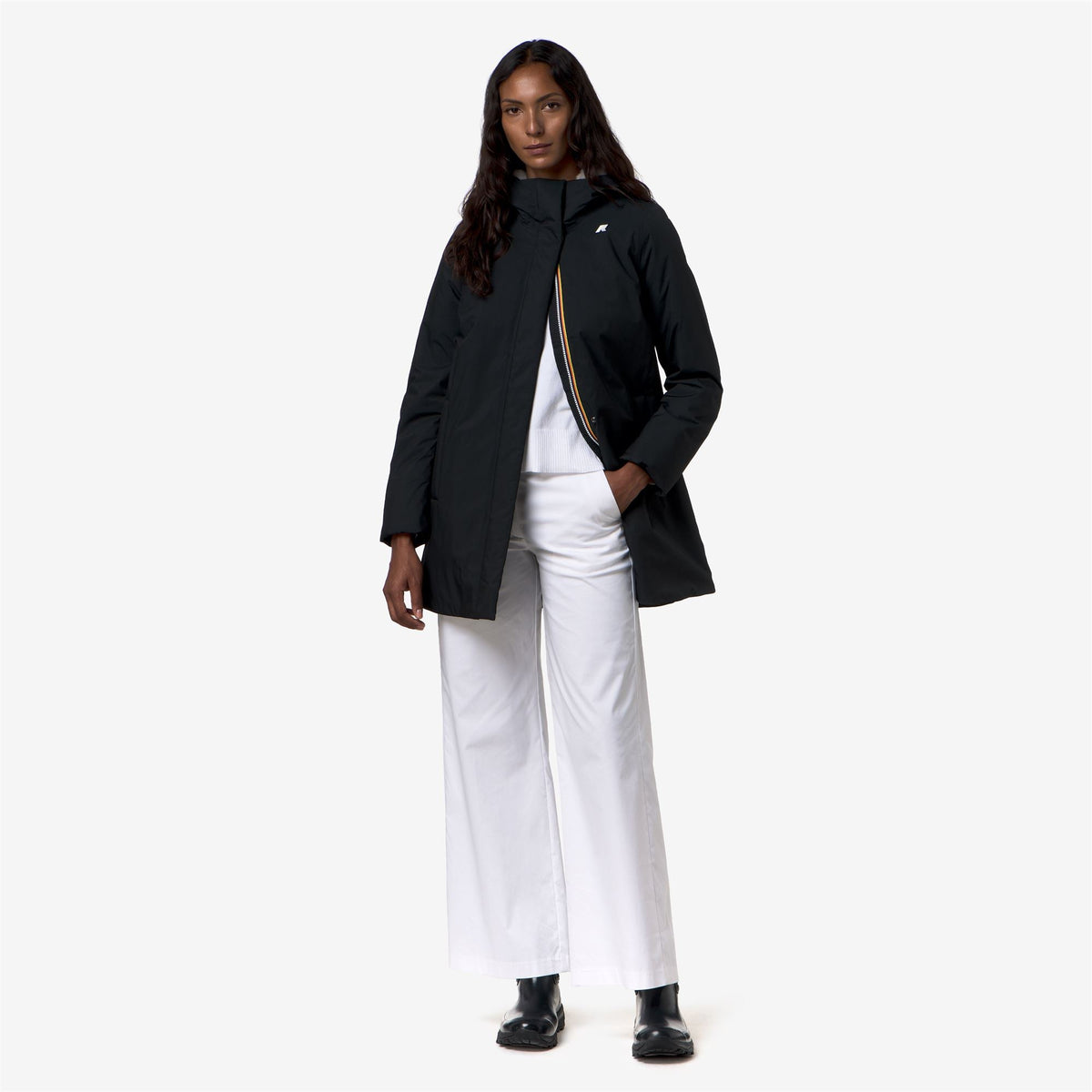 SOPHIE TWILL SOFT BEAVER - Vestes - Longueur 3/4 - Femme - Black Pure-Grey Warm