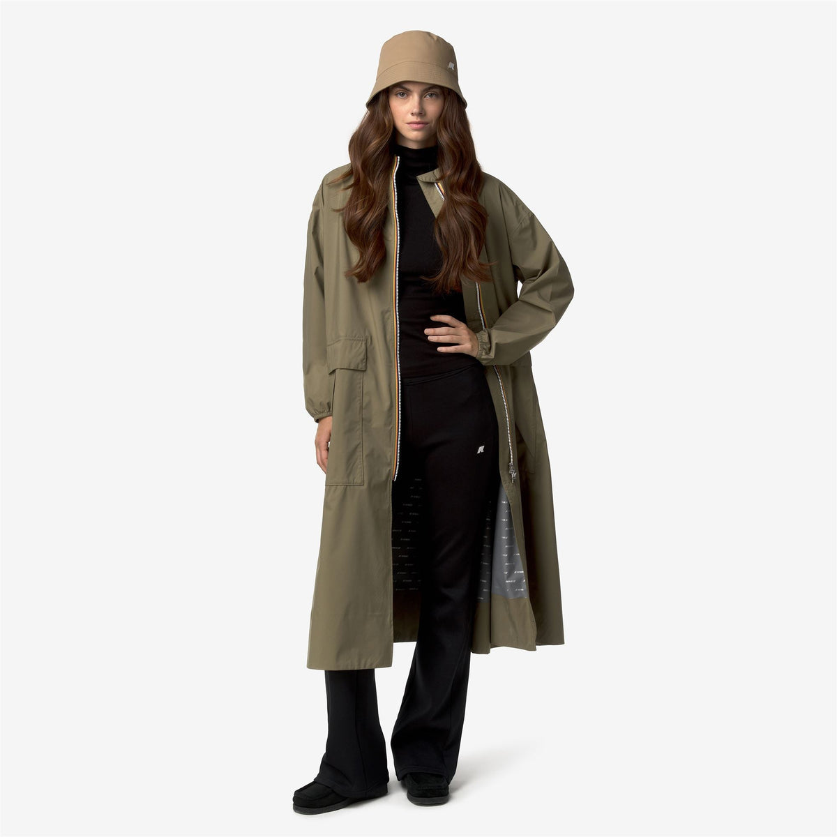 PERNILLA STRETCH DOT - Vestes - Long - Femme - Green Army