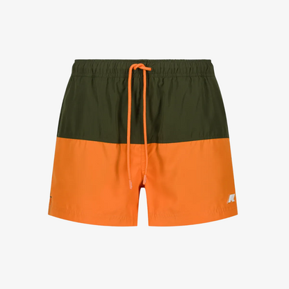 LESLIE - Maillots de bain - Maillot de bain - Homme - Green C-Orange M